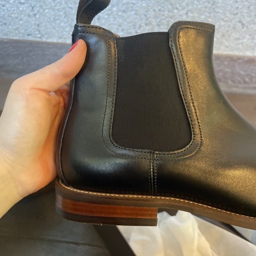 Florsheim Men Boots Rucci Plain Toe Black Size 7m - Picture 7 of 8